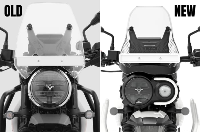 Yezdi Adventure old vs new: refreshed design and more features